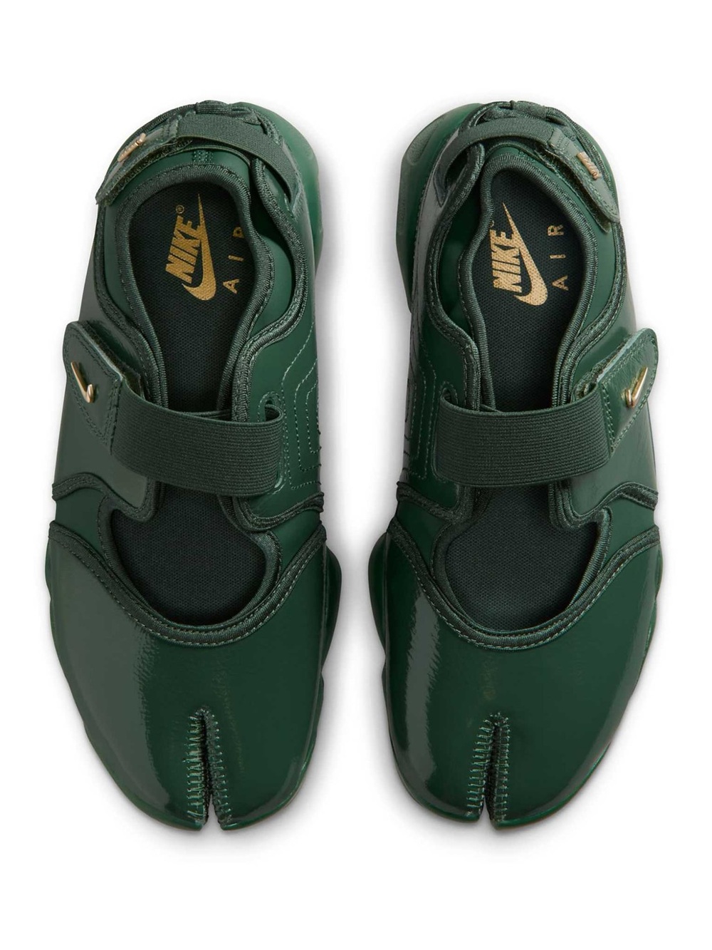 Nike Air Rift Split Toe Tabi Sneakers in Patent Green